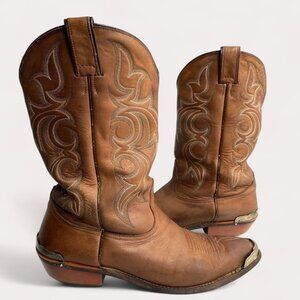 Nocona Brown Western Cowboy Boots